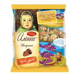 Конфеты шоколадные КРАСНЫЙ ОКТЯБРЬ ''Аленка'', крем-брюле, купол, 250 г, пакет, КО08238