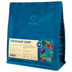 Чай листовой NIKTEA ''Таежный сбор'' черный со вкусом лесных ягод, 250 г, TNIKTE-L00001