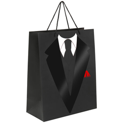 Пакет подарочный (1 штука) 26x13x32 см, ЗОЛОТАЯ СКАЗКА ''Especially For Men'', выборочный лак, 608244