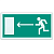 Знак эвакуационный ''Направление к эвакуационному выходу НАЛЕВО'', 300х150 мм, фотолюминесцентный, пле