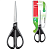 Ножницы MAPED (Франция) ''Essentials Green'', 170 мм, черные, картонная упаковка с европодвесом, 46701